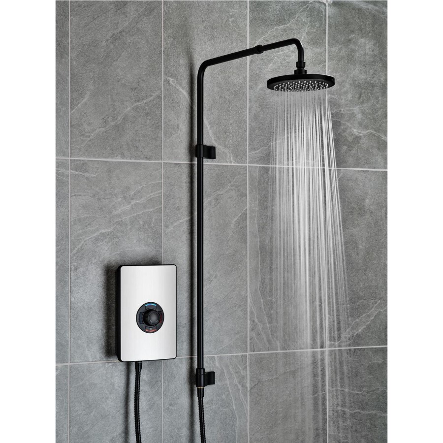Triton 9.5kW Aspirante UNIQ® Electric Shower - Nickel Effect