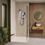 Triton Enlight 9.5kW Thermostatic Electric Shower with Back to Wall Kit - White