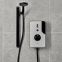 Triton Enlight  9.5kW Thermostatic Electric Shower with Back to Wall Kit - Grey