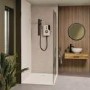 Triton Enlight 9.5kW Thermostatic Electric Shower with Back to Wall Kit - Taupe