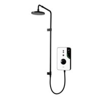 ENlight Thermostatic Electric White 9kW with UNIQ® Black kit