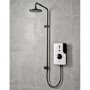 Triton - ENlight Electric Shower Black 9.5kW with UNIQ® White Kit