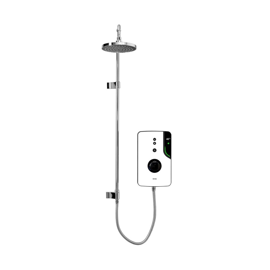 ENlight Thermostatic Electric White 9kW with UNIQ® Chrome