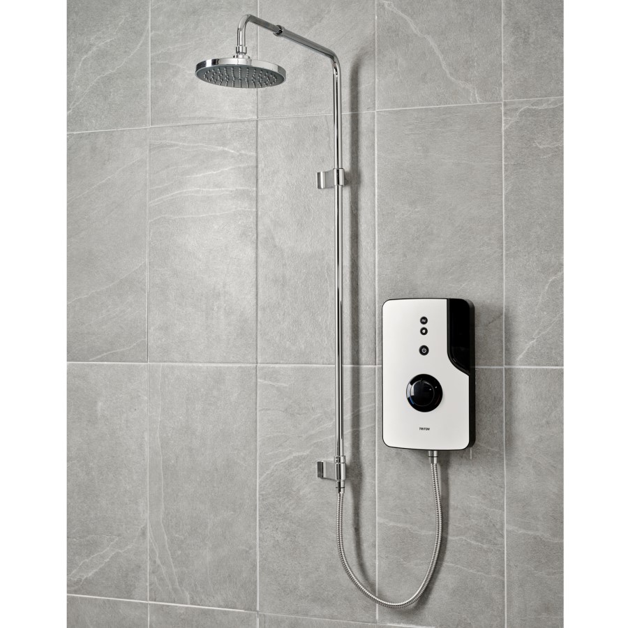 ENlight Thermostatic Electric White 9kW with UNIQ® Chrome