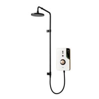 ENlight Thermostatic Electric Brass 9kW with UNIQ® Black kit