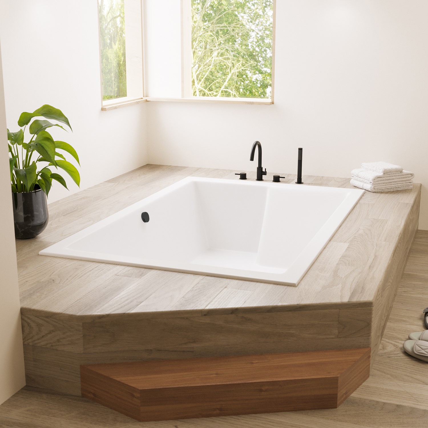 Super Deep Double Ended Inset Bath 1800 x 1200mm - Gemini - Better ...