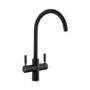 Rangemaster GEO Intense Round Matt Black 4 in 1 Instant Boiling Water Kitchen Tap