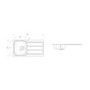 Single Bowl Inset Stainless Steel Kitchen Sink with Reversible Drainer - Rangemaster Glendale