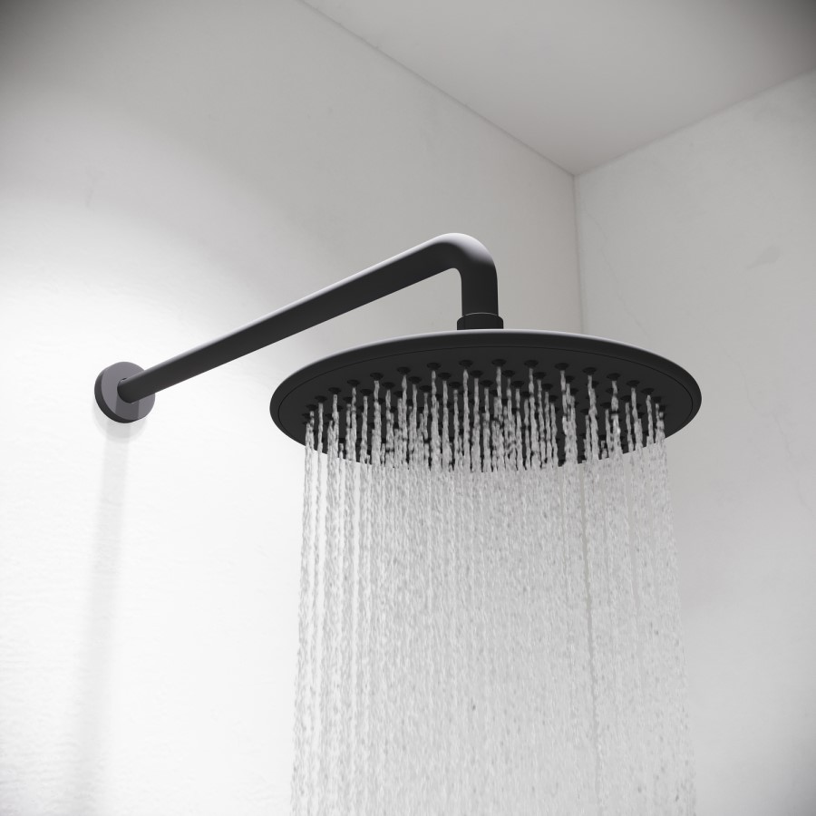 Aqualisa Black Smart Glo Dual Wall Mounted Smart Digital Mixer Thermostatic Shower HP/Combi