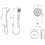 Aqualisa Black Smart Glo Digital Mixer Thermostatic Shower Gravity Pumped