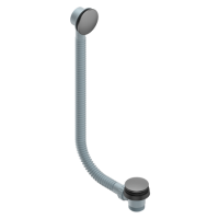Gunmetal Easy Clean Click Clack Bath Waste with Overflow - Arissa Gunmetal Easy Clean Click Clack Bath Waste with Overflow - Arissa