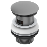 Gunmetal Click Clack Slotted Basin Waste - Arissa Gunmetal Click Clack Slotted Basin Waste - Arissa
