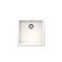 Single Bowl Undermount White Granite Kitchen Sink - Rangemaster Schock Greenwich 456mm x 456mm