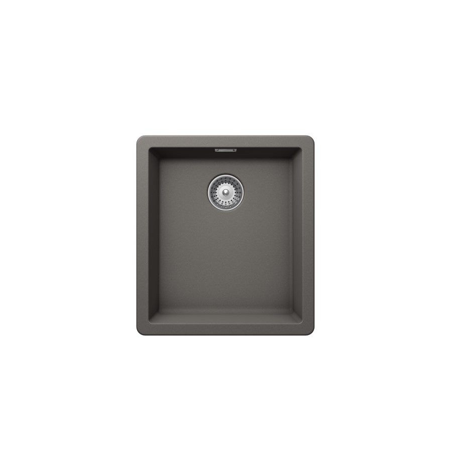 Single Bowl Undermount Grey Granite Kitchen Sink - Rangemaster Schock Greenwich 