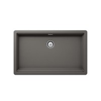 Single Bowl Undermount Grey Granite Kitchen Sink - Rangemaster Schock Greenwich 750mm x 456mm
