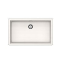 Single Bowl Undermount White Granite Kitchen Sink - Rangemaster Schock Greenwich 750mm x 456mm