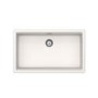 Single Bowl Undermount White Granite Kitchen Sink - Rangemaster Schock Greenwich 750mm x 456mm