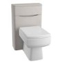 Grey Back to Wall WC Toilet Unit - Without Toilet - W500 x D200mm - Oakland