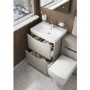 Grey Free Standing Bathroom Vanity Unit & Basin - W900 x H850mm - Oakland