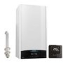 Ariston Genus One Net 24 Kw A+ Combi Boiler with Alexa WiFi with Free Cube RF Control and Horizontal Flue Kit  - 12 Year warranty