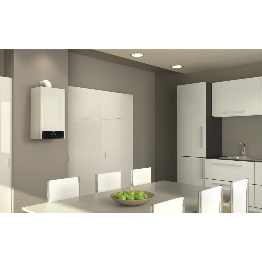 Ariston Genus One Net 24 Kw A+ Combi Boiler with Alexa WiFi with Free Cube RF Control and Horizontal Flue Kit  - 12 Year warranty