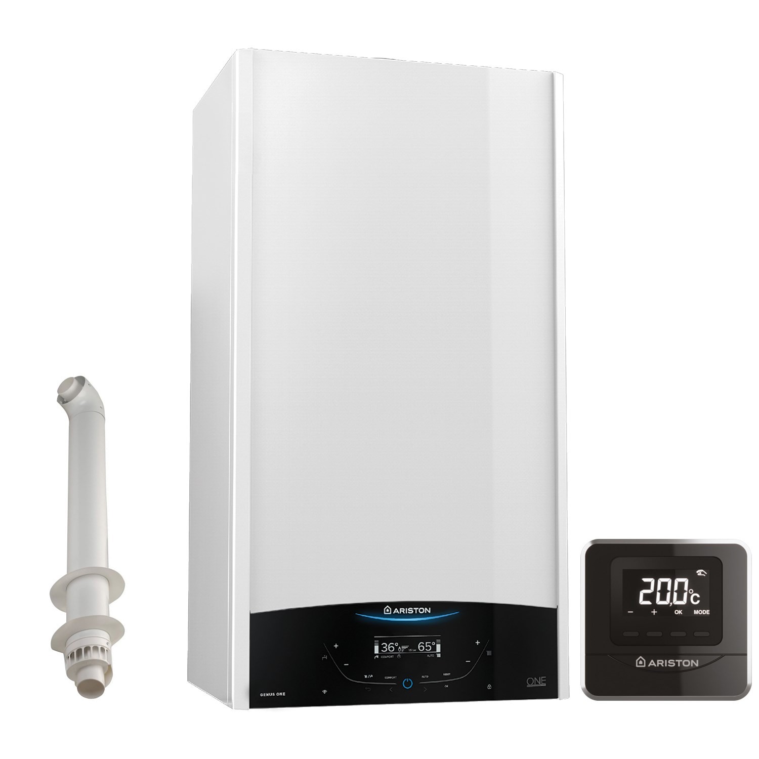 Ariston Genus One Net 30kw Plus A Combi Boiler With Cube Rf Control And Horizontal Flue Kit 12 Year Warranty Better Bathrooms