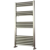 Accuro Korle Champagne Towel Radiator Brushed Aluminium - 1000 x 500mm