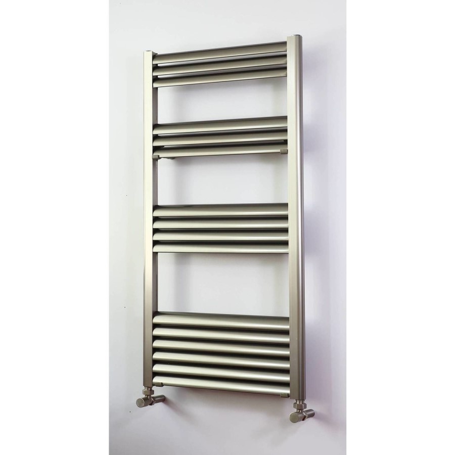 Accuro Korle Champagne Towel Radiator Brushed Aluminium - 1000 x 500mm