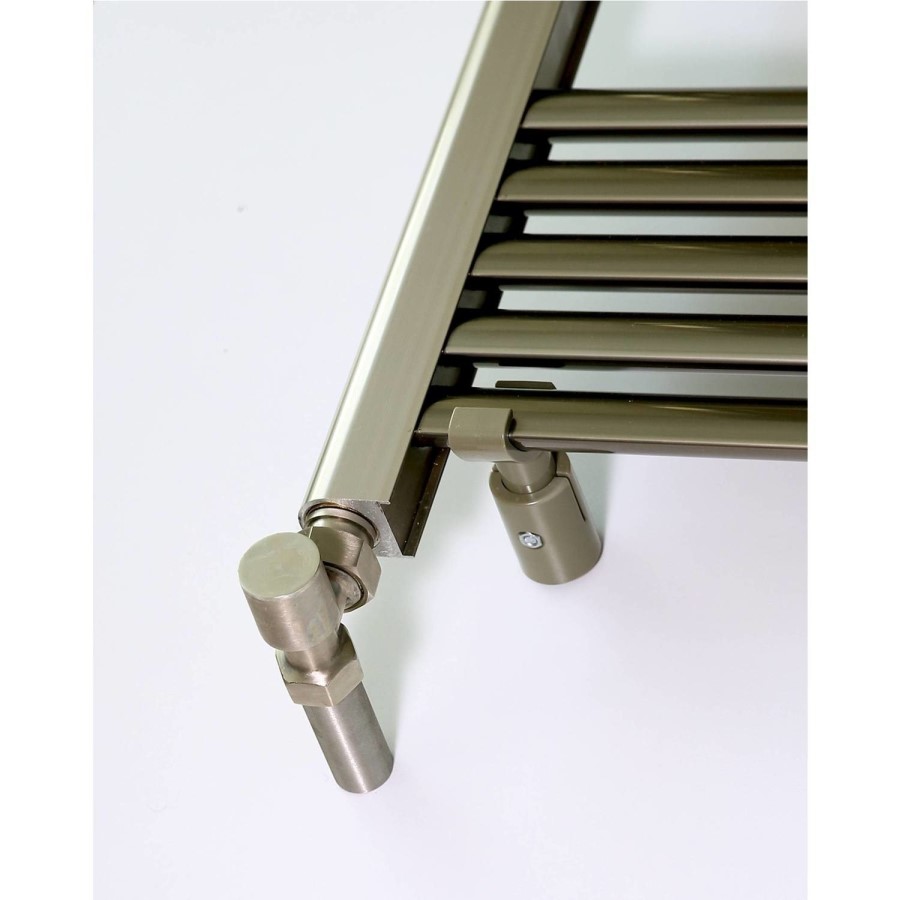 Accuro Korle Champagne Towel Radiator Brushed Aluminium - 1000 x 500mm