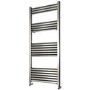 Accuro Korle Champagne Towel Radiator Brushed Aluminium - 1200 x 500mm