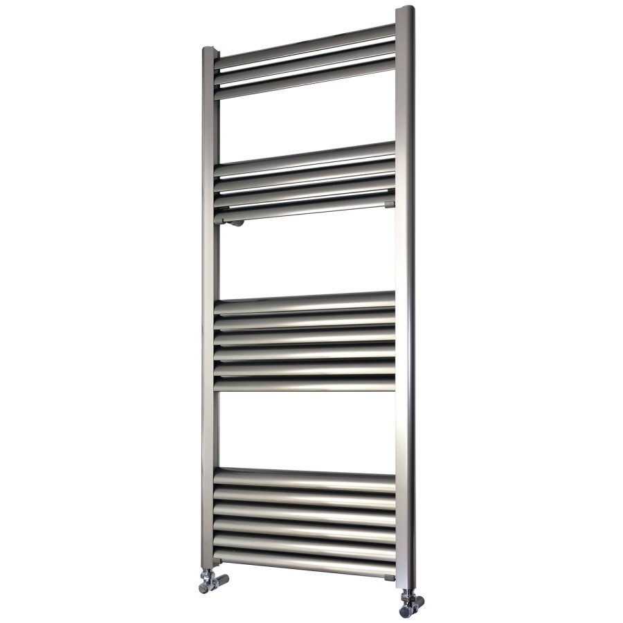 Accuro Korle Champagne Towel Radiator Brushed Aluminium - 1200 x 500mm