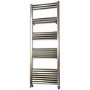 Accuro Korle Champagne Towel Radiator Brushed Aluminium - 1400 x 500mm