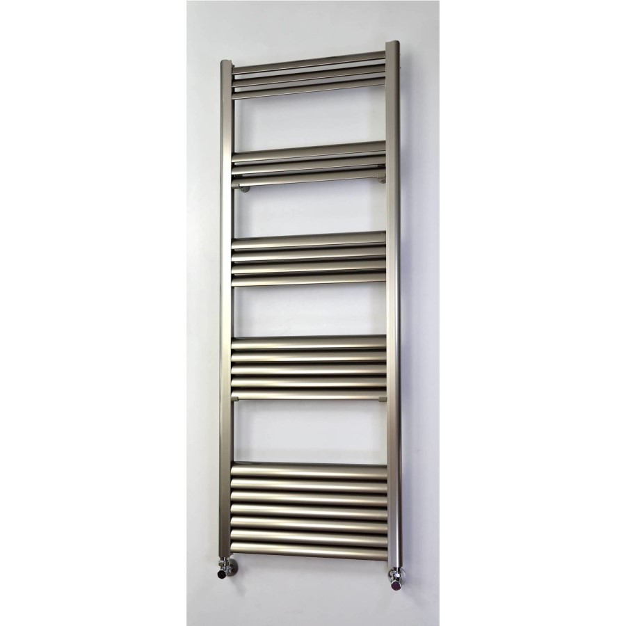 Accuro Korle Champagne Towel Radiator Brushed Aluminium - 1400 x 500mm