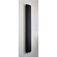 Accuro Korle Black Aluminium Radiator - 2000 x 280mm