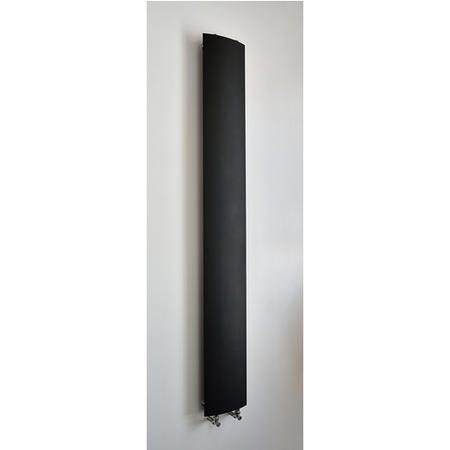 Accuro Korle Black Aluminium Radiator - 2000 x 280mm