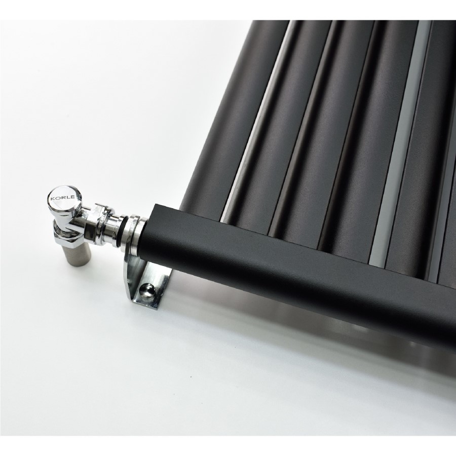 Accuro Korle Aluminium Radiator Anthracite - 1500 x 330mm