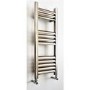 Accuro Korle Champagne Towel Radiator Brushed Aluminium - 800 x 300mm