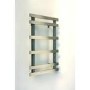 Accuro Korle Brushed Stainless Steel Towel Radiator - 750 x 500mm - 6 Bars