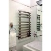 Accuro Korle Brushed Stainless Steel Towel Radiator - 840 x 500mm - 10 Bars