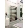 Accuro Korle Brushed Stainless Steel Towel Radiator - 840 x 500mm - 10 Bars