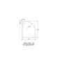 GRADE A1 - 1200 x 900 Offset Quadrant 45mm Acrylic capped Stone Resin Tray - Right Handed