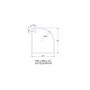 Low Profile Right Hand Offset Quadrant Shower Tray 900 x 800mm Stone Resin - JT