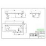 Lena Right Hand L Shape Shower Bath with Side Panel & Shower Screen - 1700 x 700mm