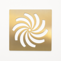 Brushed Brass Waste Cover - Harmony Tray