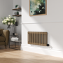 Beige grey Horizontal Smart Electric Radiator with Wi-Fi Thermostat - 1.2KW - H400xW830 - Bathroom Safe