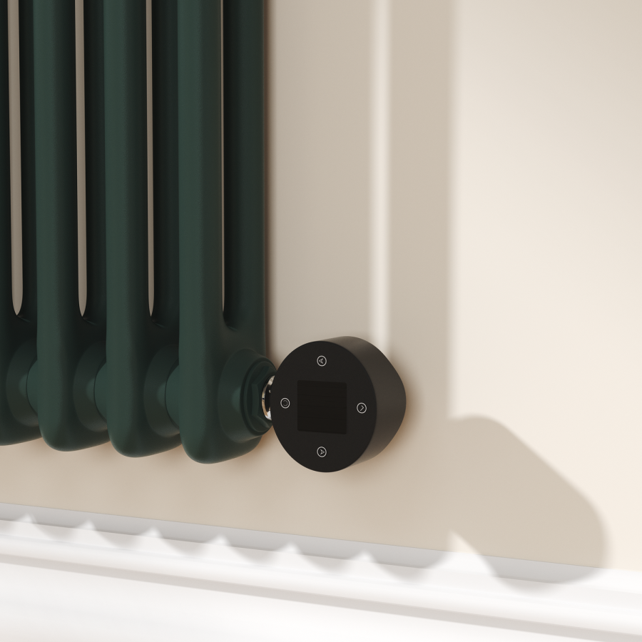 Evergreen Horizontal Smart Electric Radiator with Wi-Fi Thermostat - 1.2KW - H400xW830 - Bathroom Safe