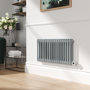 Salt & Pepper Horizontal Smart Electric Radiator with Wi-Fi Thermostat - 1.2KW - H400xW830 - Bathroom Safe