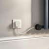 White Electric Horizontal Column Radiator 1.2kW with Wifi Thermostat - H400xW830mm - IPX4 Bathroom Safe