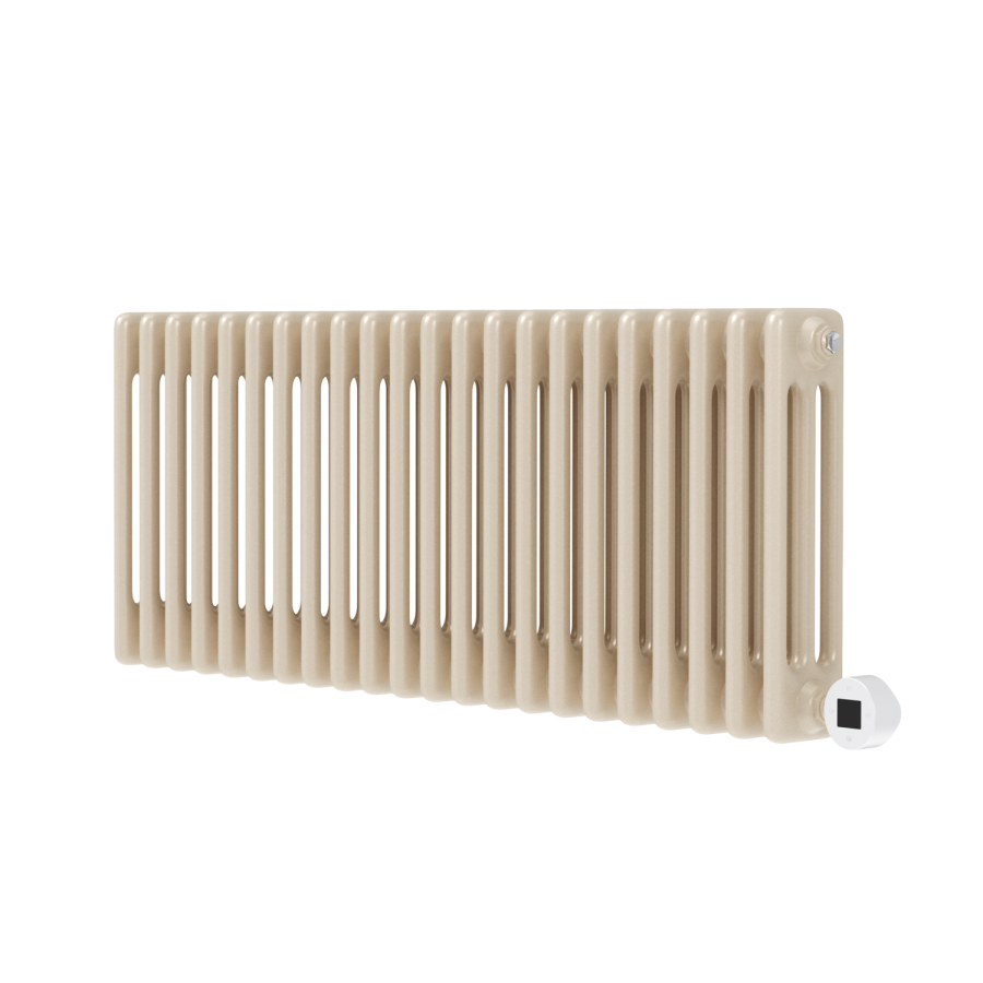 Cleopatra Horizontal Smart Electric Radiator with Wi-Fi Thermostat - 1.2KW - H400xW1190 - Bathroom Safe