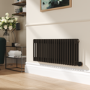 Russet Horizontal Smart Electric Radiator with Wi-Fi Thermostat - 1.2KW - H400xW1190 - Bathroom Safe